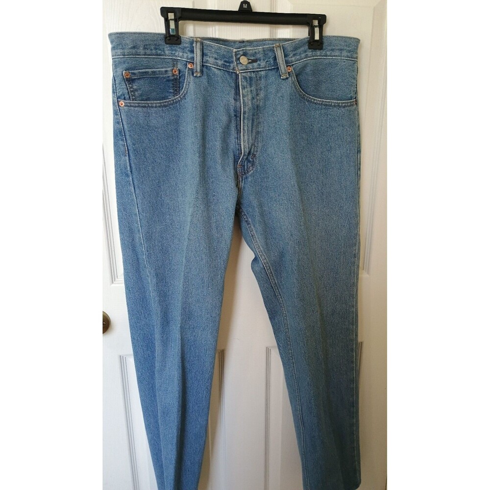 Levi’s 505 Regular Straight Leg Jeans Men’s 36 x 31 100% Cotton Denim Blue